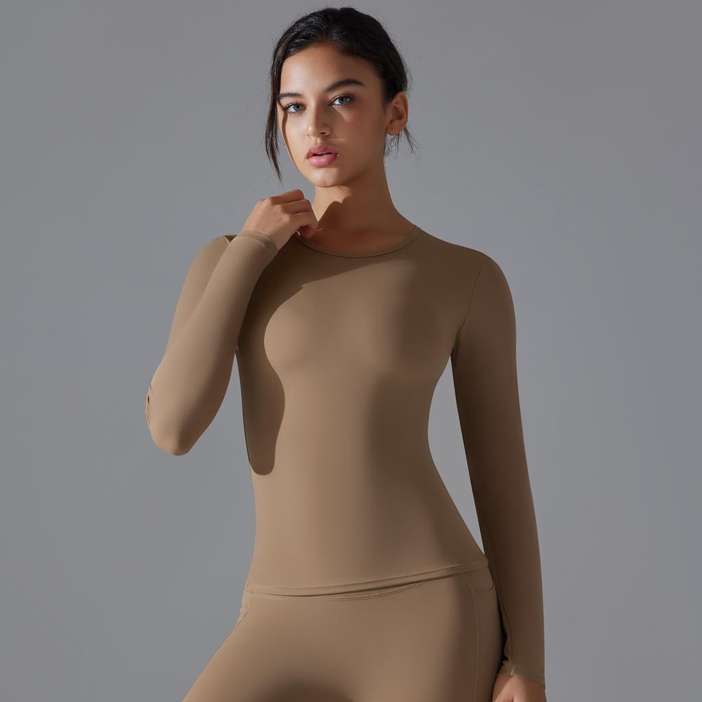 Nessaj Женские спортивные футболки с длинными рукавами, укороченные топы для йоги, быстросохнущие рубашки для бега в тренажерном зале и фитнеса