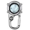 JEWELRYWE Watch Carabiner Nurse Watch Digital Display Unisex Simple Watch Keychain Bag Pocket Pocket Watch