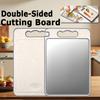 Разделочная доска для кухни, овощей, фруктов, продуктов, из нержавеющей стали/пшеничной соломы, с нескользящей основой, доска для рубки