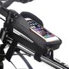 Waterproof Bicycle Phone Mount Bags Front Frame Top Tube Bag with Touchscreen Phone Holder Case
