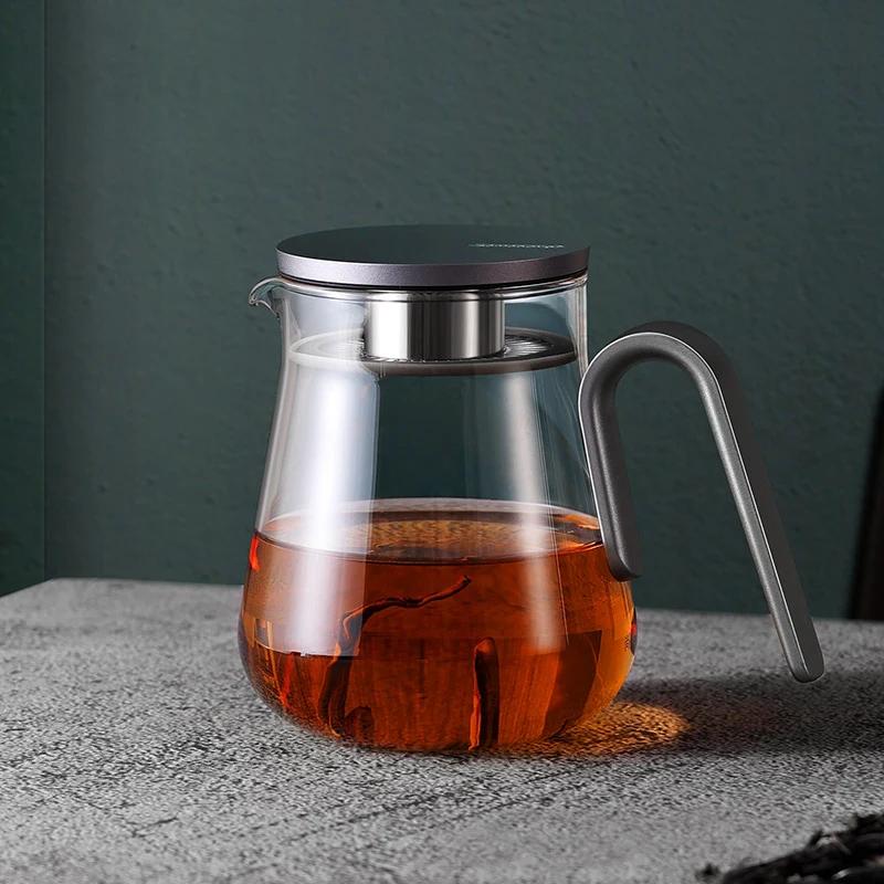 Чайник Samadoyo из высокоборосиликатного стекла, чайник для фруктового чая, набор для послеобеденного чая с фильтром, чайный сервиз 600 мл