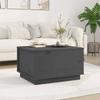 813417 vidaXL Coffee Table Grey 60x50x35 Cm Solid Pine Wood