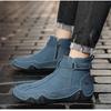 2024 Ретро-сапоги, мужская обувь из натуральной кожи, большие мужские туфли с высоким берцем