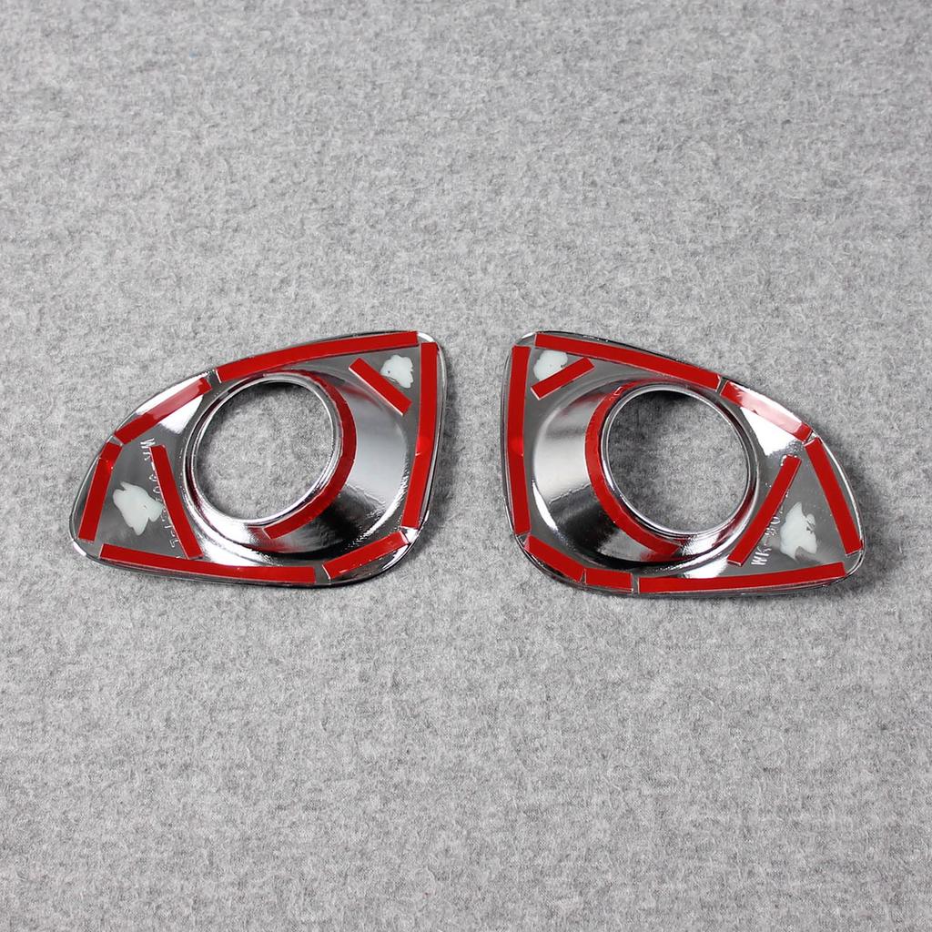 RUIQ Toyota Corolla Cross Exterior Front Fog Lamp Garnish Bezel Designed Exclusively for the Toyota Corolla Cross Chrome-Plated Covers,