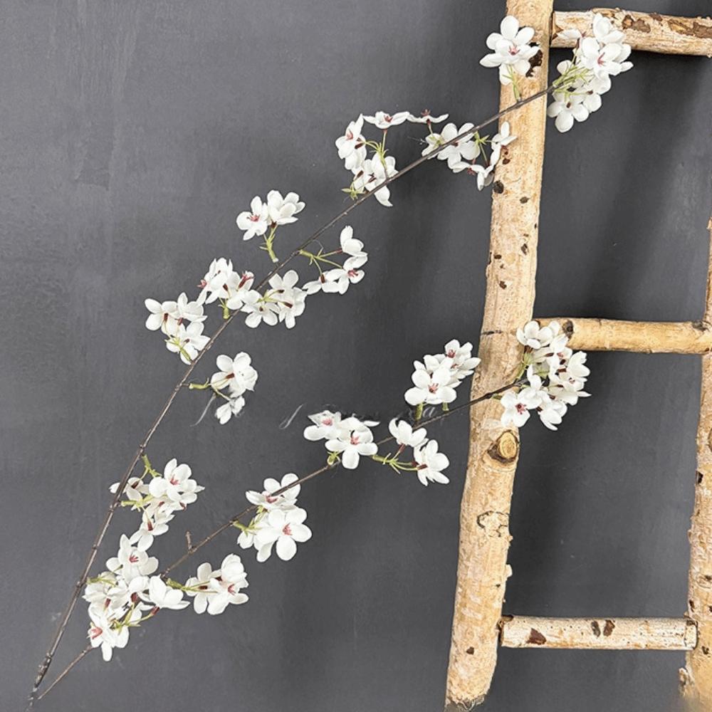 2 Forks Artificial Cherry Blossoms Silk Artificial Faux Plants  Wedding Decoration