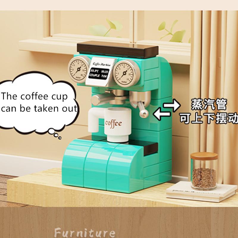 Сделай сам Ванная Гостиная Кофемашина Пианино Беговая дорожка Аквариум Мебель Декор Конструктор Модель Кирпичики Наборы Комплекты Игрушки