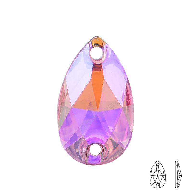 Капля воды из смолы, сшитая вручную, с плоским дном, аксессуары своими руками, декоративная одежда, головные уборы, обувь и шляпы, свадебное платье, плоская пряжка