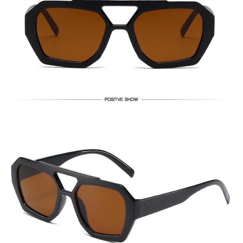 Модные женские солнцезащитные очки в стиле ретро с двойными перемычками, коричневые градиентные очки, большая оправа, модные роскошные дизайнерские солнцезащитные очки для мужчин, оттенки UV400