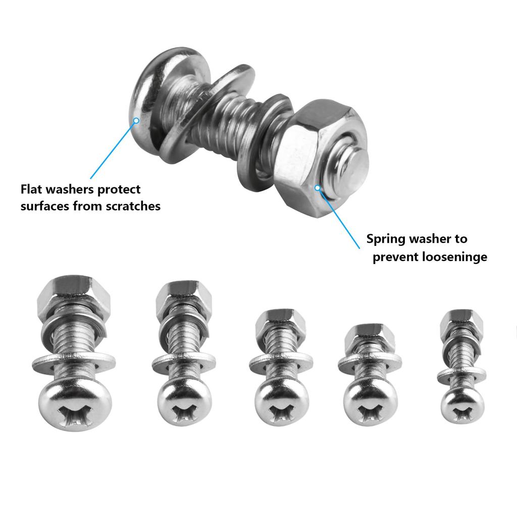 Набор болтов и гаек 520 шт., Ассортимент гаек и болтов M2 M2.5 M3 M4 M5