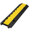 3 Channel Rubber Cable Protector Ramp 1.2 x 1.2 Inch Channel Heavy Duty Cable Wire Cord Cover Ramp Speed Bump Driveway Hose Cable Ramp Protector