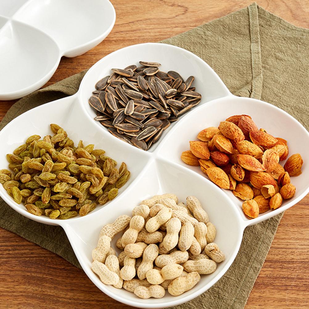 Поднос для закусок Тарелка для фруктов Поднос для раздельных мисок для вечеринок Меламиновая еда Десертные тарелки для конфет Подносы Контейнер