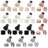 3 Pcs/Set Unisex Winter Beanie Scarf Gloves Set Thick Knitted Warm Cap Gloves Elastic Ear Protection Windproof Winter Outdoor Dome Neck Warp Set