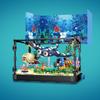 Non-Toxic Fish Tank Block Set With Lights Aquarium Marine Life Shark Eco Tank Block Playset For Kids 6+ Years Gift For Ocean Lovers