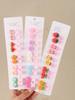 30PCS/ Set Cute Cartoon Fruit Flower Hairpin for Girls Cute Hairpin for Girls Fashion Hairpin Set for Kids