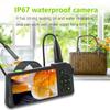 Industrial Endoscope with 4.5-inch IPS Color Display 1080P Photos Videos Snake Camera with 8 LED