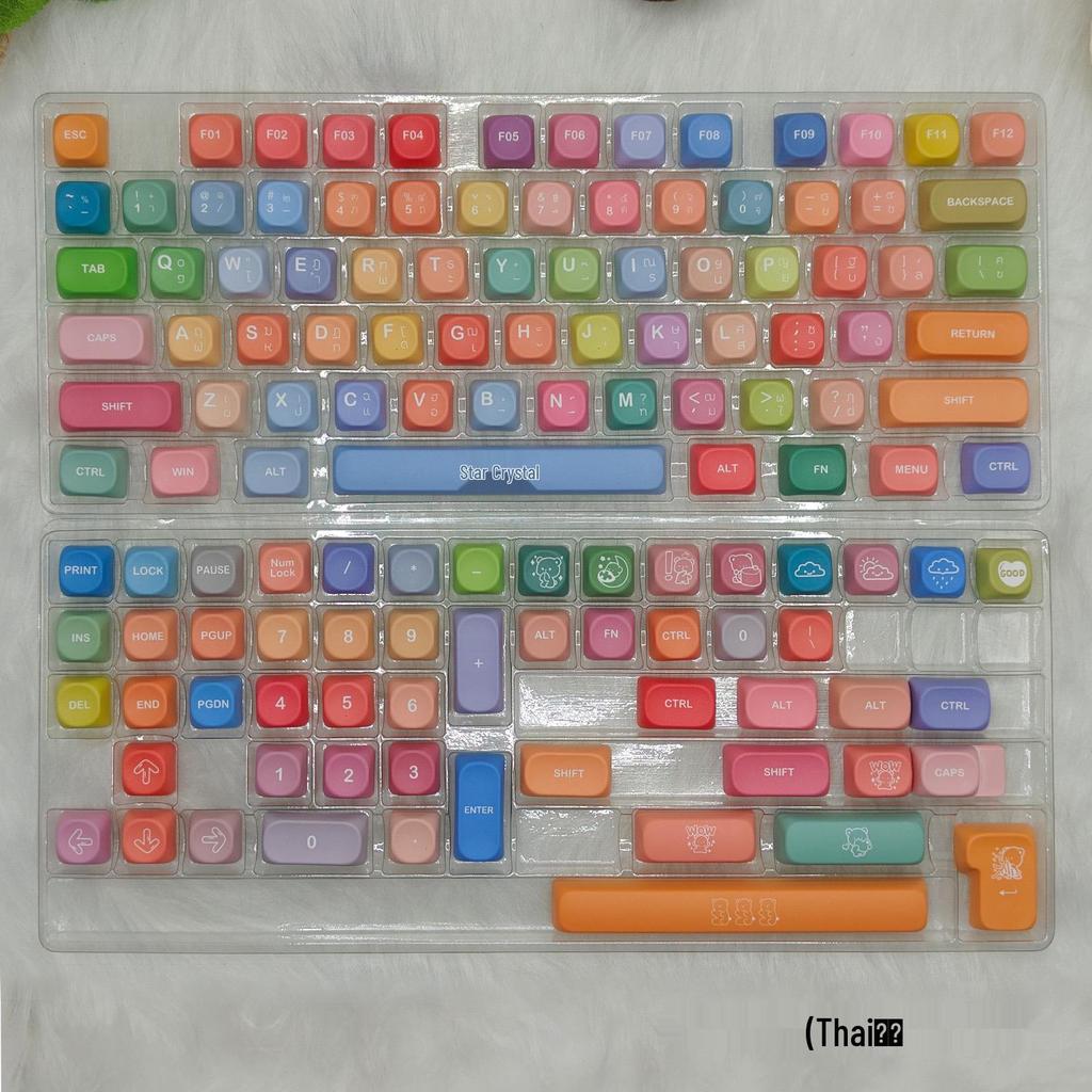 MOA Profile Gummy Bear PBT Двухцветная Сублимационная Непрозрачная Кастомная Клавиша для Механических Клавиатур