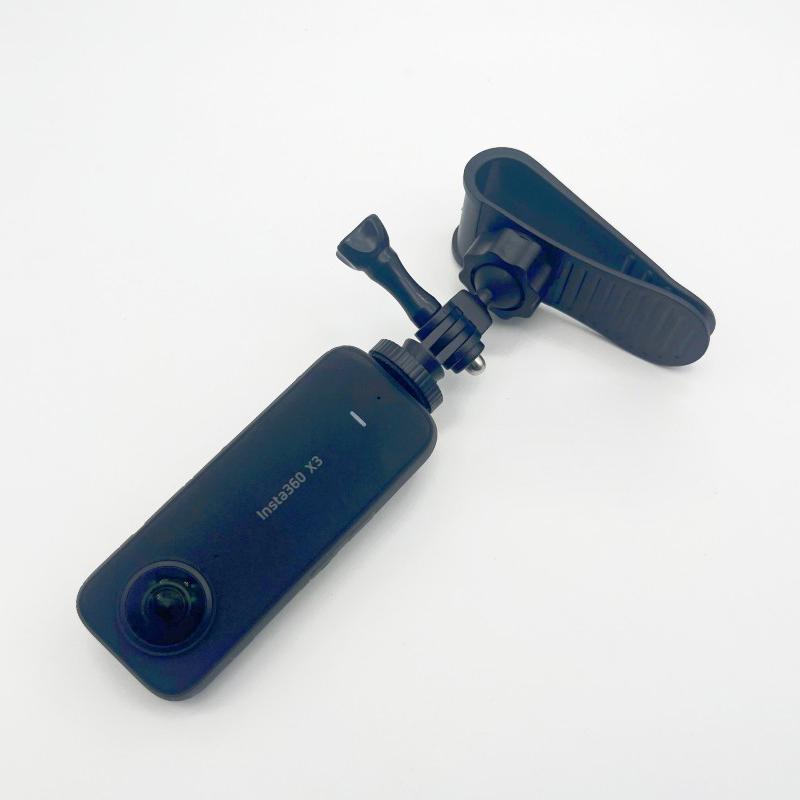 Car Sun Visor Camera Mount With Phone Clip For Cell Phone For Hero 12 11 10 9 8 For X3 One X2 Accessories