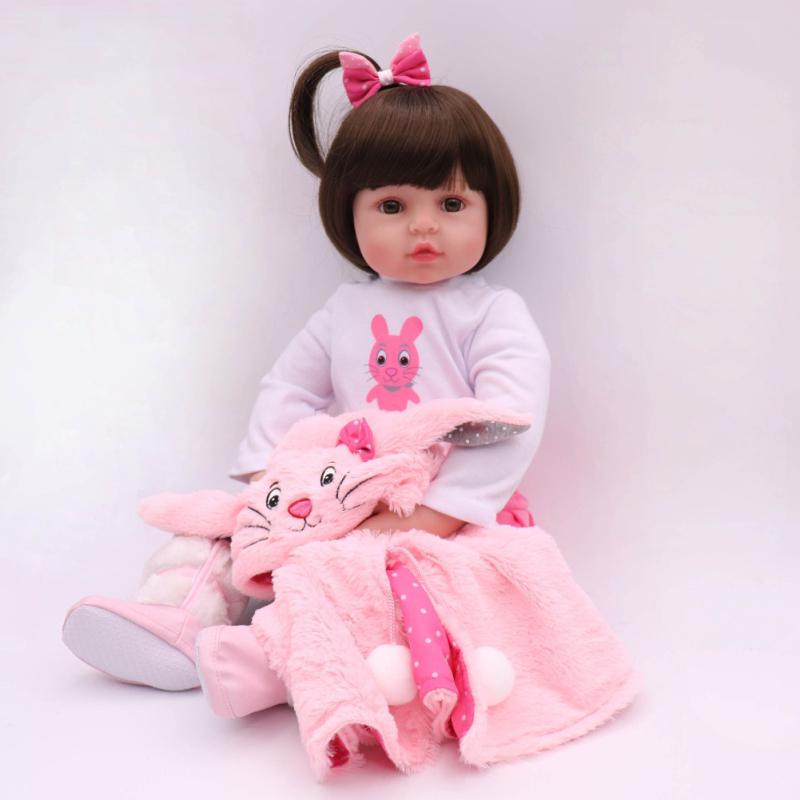 47 см силиконовые реборн супер детские реалистичные детские Bonecas детские куклы Bebes Reborn игрушки для детей