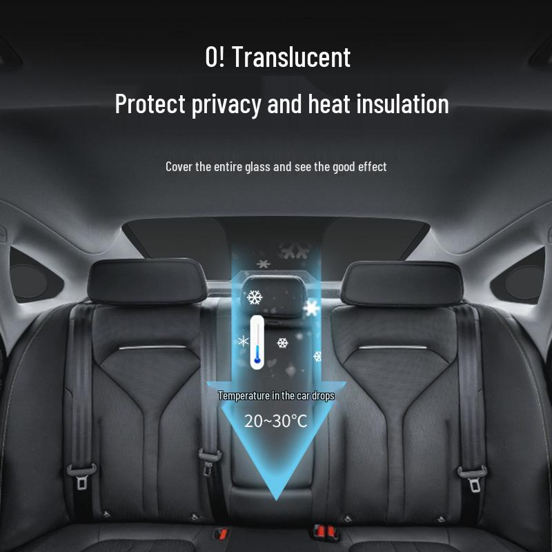 Совместимо с Xiaopeng P7: Автомобильная солнцезащитная шторка для боковых окон, обеспечивающая теплоизоляцию, защиту от солнца и конфиденциальность.
