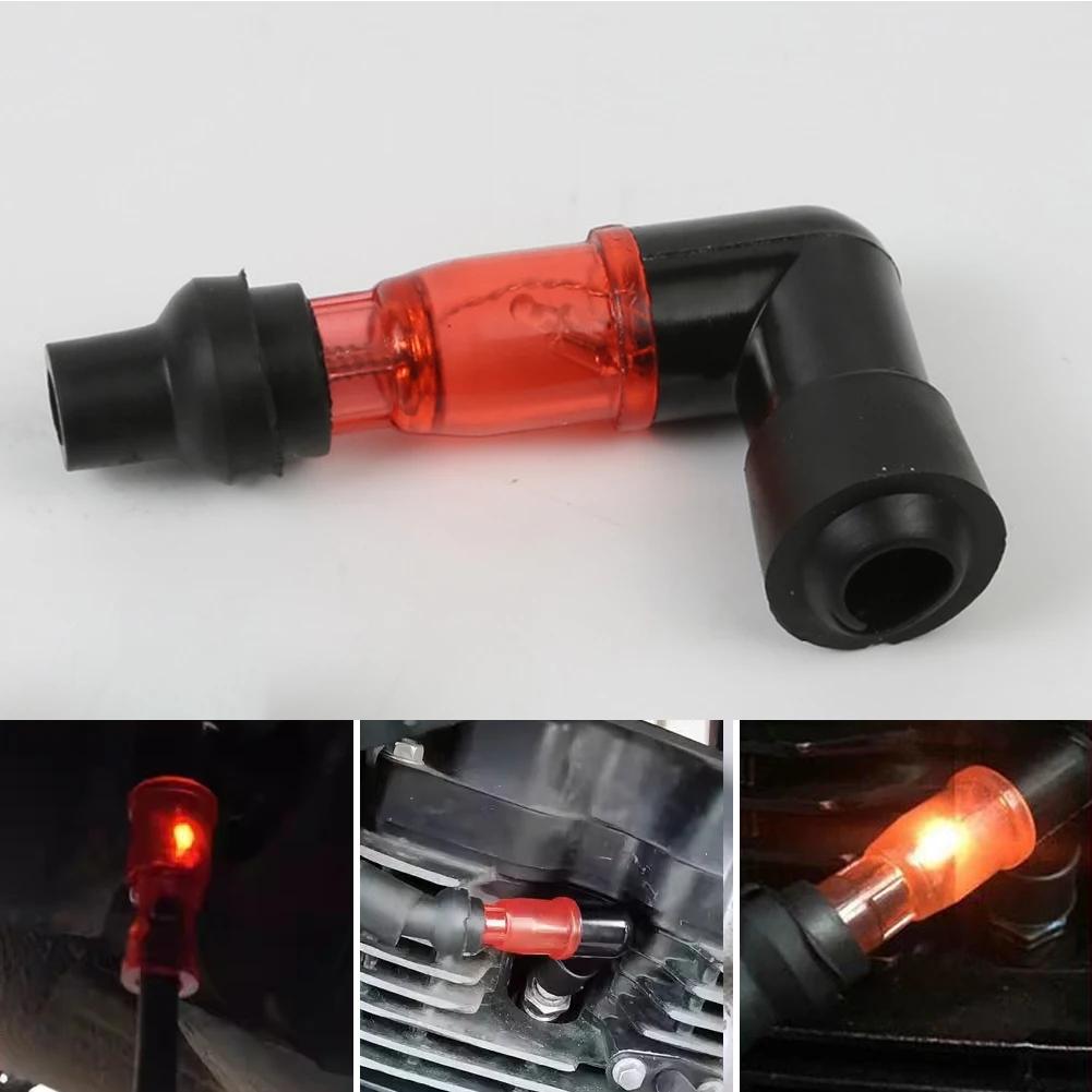 90 Degree Motorcycle Flash Spark Plug Cap Universall Motorcycle Ignition Spark Plug Cap Flashing Spark Plug Cap For Moto