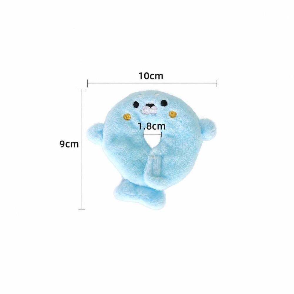 Soft Plush Pet Elizabethan Collar Breathable Anti‑Licking Collar  For Small Pets