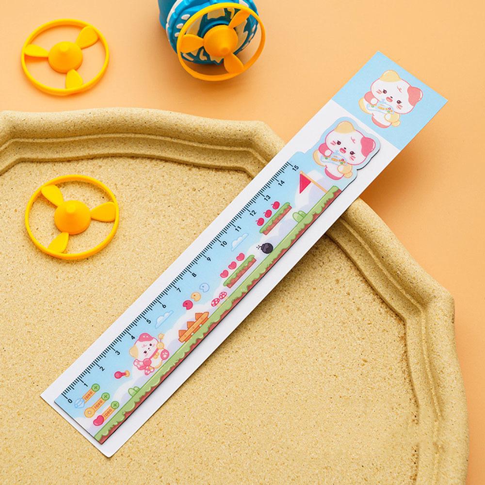1 шт. Животные Kawaii Канцелярские принадлежности сгибаемая линейка мультфильм Рисование Офис Школьная прямая пластиковая линейка