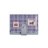 Wave Edge Polka Dot Trifold Wallet Pu Leather Coin Purse Portable Dachshund Card Holder  Daily Use