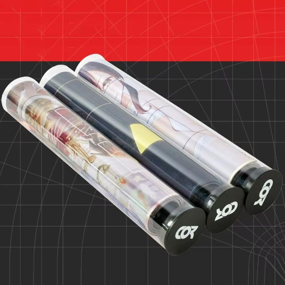 Прозрачный тубус для хранения игрового коврика, держатель для карт, протектор для игрового коврика, тубус для игрового коврика