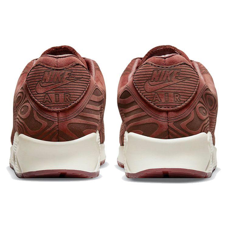 Nike Кроссовки Air Max 90 QS Laser Woodgrain - Dark Pony Унисекс Красный Свет-Кость DH4689-200