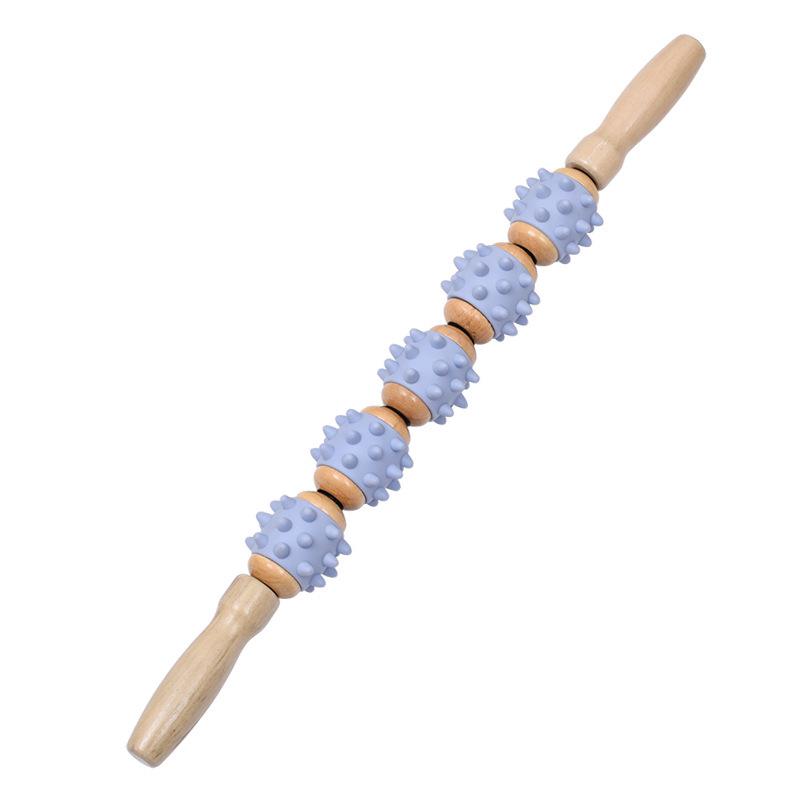 Деревянный ролик-массажер для спины и живота "Клык волка"