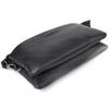 Spacious Men's Clutch Made of Genuine Grained Leather CANPELLINI 21557 Black