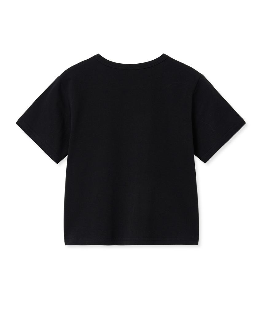 MIDNIGHT MOVE Fl Crop T (Black)