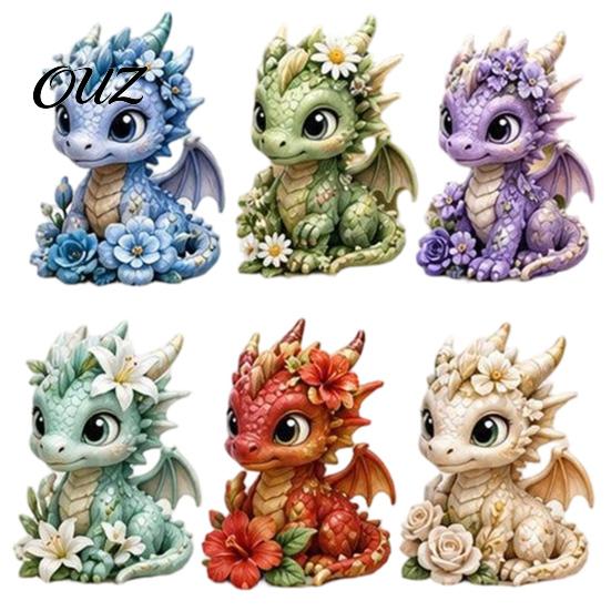 Dragon Souvenir Ornament Christmas Countdown Calendar, with 24 Acrylic Decorations, Days Xmas Advent Calendar Gift Box, Holiday for Lovers Decorations
