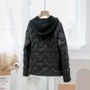 Winter New Knitted Hat Down Jacket Women's Short Light and Thin Korean Version Large Size Warm White Duck Down Hooded Jacket