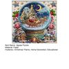 1024Pcs/Set Christmas Faux Crystal Ball Jigsaw Puzzle Winter Holiday Reindeer Sleigh Santa Claus Puzzle Home Decoration