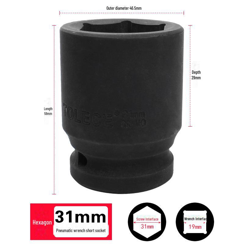 Пневматический шестигранный торцевой ключ Tolis Heavy-Duty Series 3/4 для шин 17-41 мм