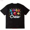 Мужская футболка Bingo Crew Черная с смелым игровым дизайном Мягкая Ever vintage Стиранная Эластичная Унисекс Дышащая дизайнерская одежда