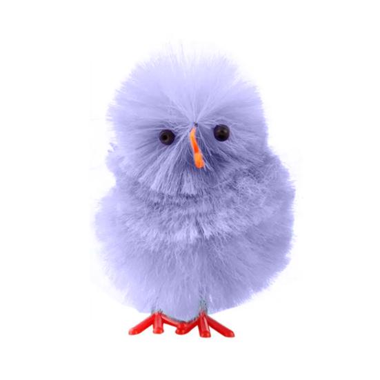 36 Pcs Easter Fur Chicks Mini Simulation Plush Chicks Small Colorful Fluffy Chicken Easter Basket Stuffer for Spring Home Garden Decor