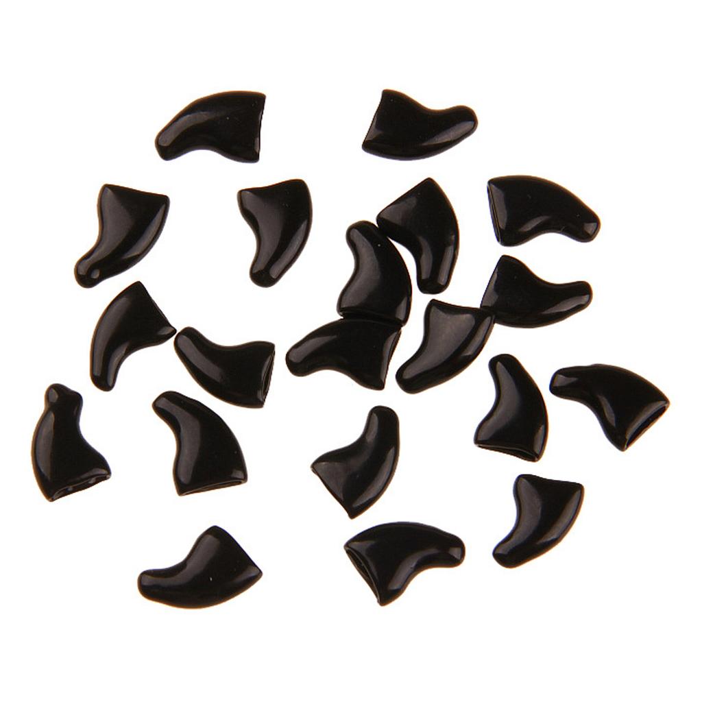 Силиконовые мягкие колпачки для когтей кошек, защита для когтей питомца, с бесплатным клеем и аппликатором для котят, 20 шт./лот