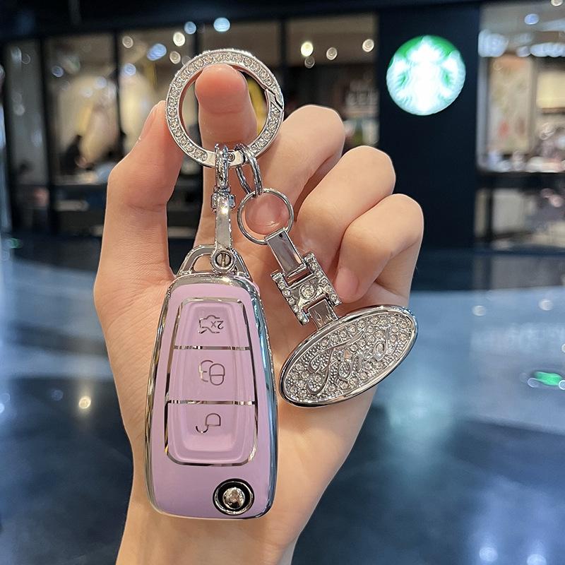 Applicable23Ford Focus Key Cover Mondeo Escort Wing Tiger Explorer Ruijie Sharp Shell Сумка с пряжкой