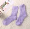 Women Socks Soft Coral Velvet Plush Thicken Floor Bed Sock For Autumn Winter Solid Color Warm Lady Socks