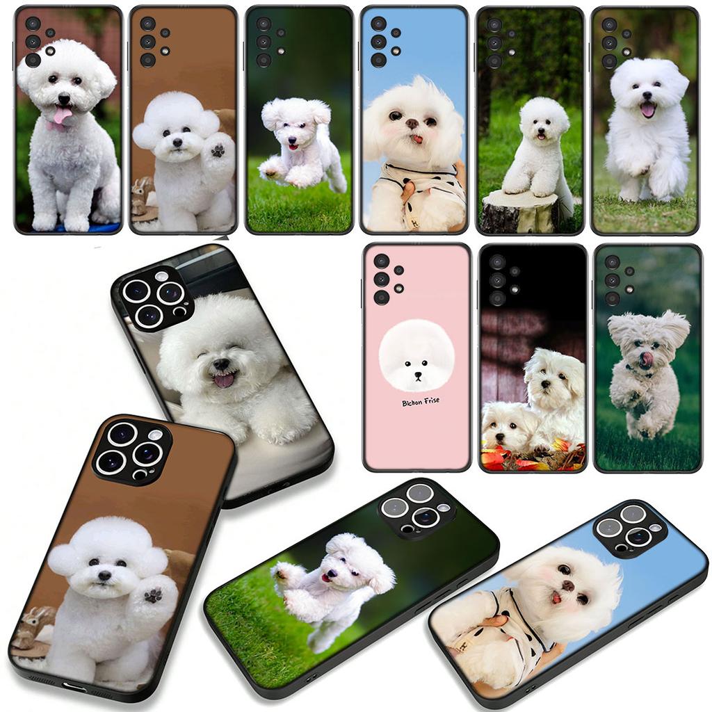 Phone Cover Bichon Frise Dog Cute Pet Casing for OPPO A54 A40 A60 A80 A18 A16 A17 A38 A78 A79 A57 A55 A96 A15 A12 Case