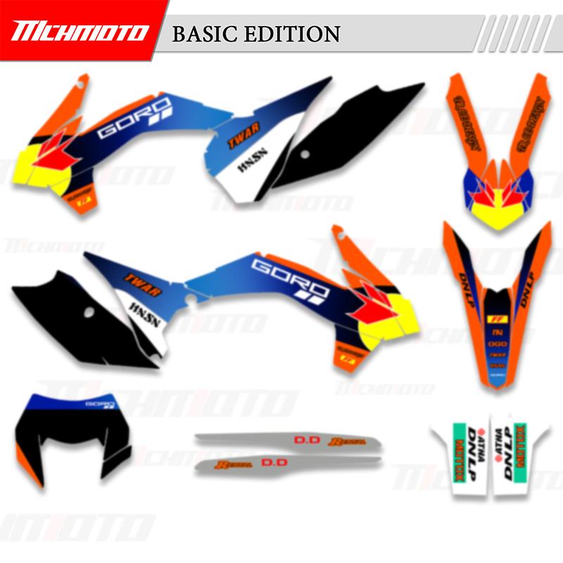 MCHMFG Для KTM SX SXF XC XCF 2013 2014 2015 EXC XCW 2014 2015 2016 Мотоциклетные Графические Наклейки Наборы Номер Имя