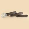 Vintage Western Belt Engraved Flower Buckle Belt Cowboy Belts For Men Western With Big Buckle Jeans Belt Leather Belt