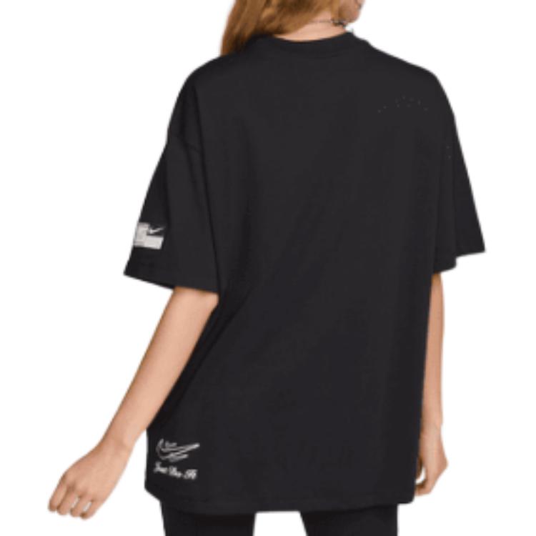 Nike Футболки женские черные с круглым вырезом FZ1147-010