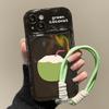 Подходит для чехла для мобильного телефона Apple 15 IPhone 14 Летний крутой кокосовый шнурок 13pro Флип-зеркало Xs Прозрачный