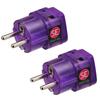 Conversion Adapter Plug for Overseas Value Eleplug W Set of 2 Type SE Travel, (SE + Type) RW-WS03