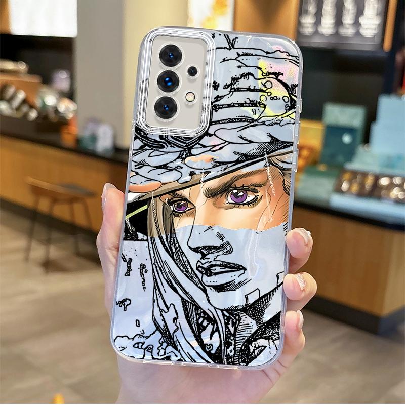 Горячий чехол для телефона JoJo Steel Ball Run для Samsung Galaxy S25 S24 S23 S22 S21 Plus Ultra A73 A72 A71 A55 A54 A53 Жесткий нескользящий чехол