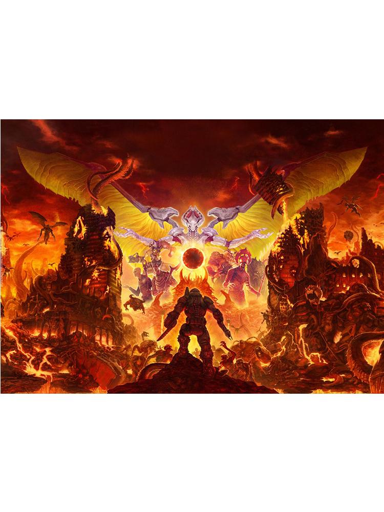 Игра DOOM видео классический игровой постер настенная живопись на холсте картины для гостиной домашний декор принты плакаты