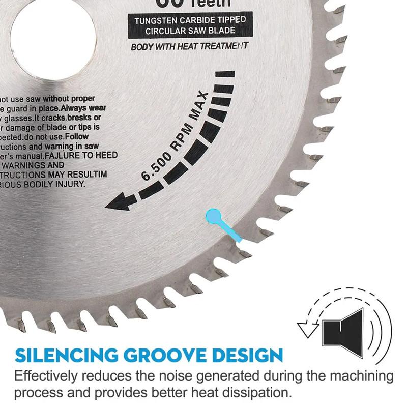 TCT 165mm carbide woodworking saw blade 24T/40T/48/60T, suitable for multifunctional power tools, wood cutting discs